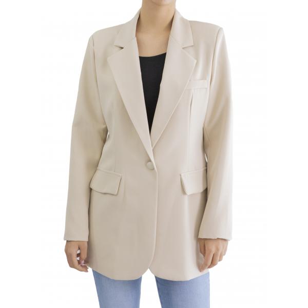 Blazer over con bottone "Lory"